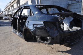 Quarter wing rear left Audi A4 B9 17-25 on the body, black