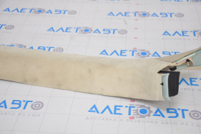 Front pillar trim left Tesla Model S 12-20 beige, suede, dry cleanable, fabric swollen