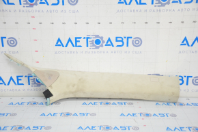 Front pillar trim right Tesla Model S 12-20 beige, suede, dry cleanable, fabric swelled