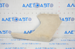 Side console tunnel trim right Tesla Model S 12 - beige, chemically treated