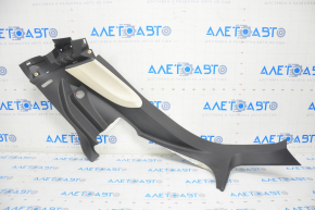 Rear pillar trim lower left Tesla Model S 16-20 rest, black, with beige insert, broken fastener