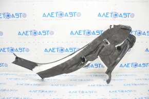 Rear pillar trim lower left Tesla Model S 16-20 rest, black, with beige insert, broken fastener