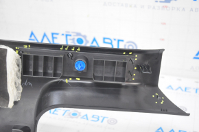 Rear pillar trim lower right Tesla Model S 16-20 rest, black, with beige insert, broken fastener
