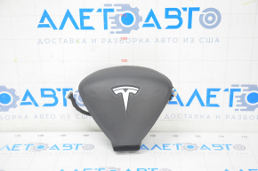 Airbag in the steering wheel driver Tesla Model S 12-20 leather type 1, black