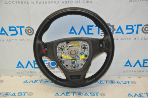 Naked steering wheel Chevrolet Volt 16 - black leather, without heating, without buttons and paddles, scratches on leather