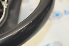 Naked steering wheel Chevrolet Volt 16 - black leather, without heating, without buttons and paddles, scratches on leather