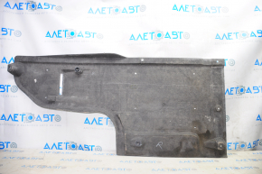 Rear right underbody protection Hyundai Sonata 15-17 tear in fastening, tear