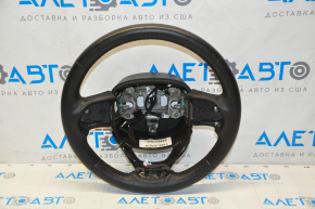 Naked steering wheel Jeep Grand Cherokee WK2 14-21 leather black, heated, with lower pad, scratches, dents