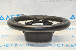 Naked steering wheel Jeep Grand Cherokee WK2 14-21 leather black, heated, with lower pad, scratches, dents