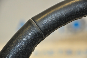 Naked steering wheel Ford Edge 15-24 leather black, without heating, with a knob, scuffs
