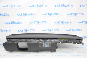 Torpedo front panel with AIRBAG Tesla Model 3 18- leather black, with speaker overlay