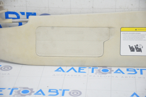 Tesla Model S 12-20 Left Sun Visor Beige, Suede, Dry Cleanable