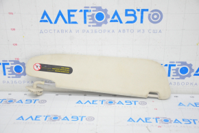 Tesla Model S 12-20 Left Sun Visor Beige, Suede, Dry Cleanable