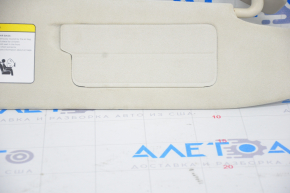 Tesla Model S 12-20 Right Visor Beige, Suede, Dry Cleanable