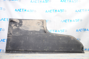 Rear left underbody protection Hyundai Sonata 15-17, tears, dented