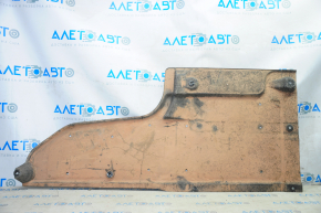 Rear left underbody protection Hyundai Sonata 15-17, tears, dented