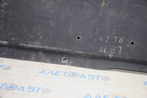 Rear left underbody protection Hyundai Sonata 15-17, tears, dented