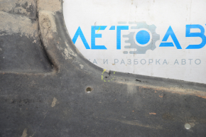 Rear left underbody protection Hyundai Sonata 15-17, tears, dented