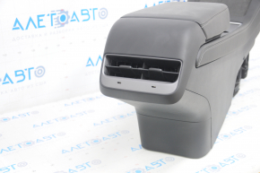 Console center armrest and cup holders Tesla Model 3 21- leather black, without wiring, scratches, abrasions