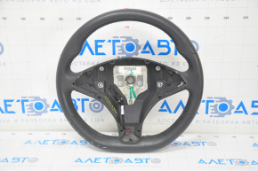 Steering wheel naked Tesla Model S 12-20 leather black, heated, cracks on leather