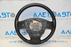 Naked steering wheel Mitsubishi Outlander 14-21 leather black, scratches, abrasions