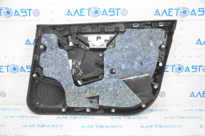 Door trim card front left Tesla Model S 16-20 rest leather black, with beige insert, with backlight