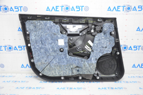 Door trim card front right Tesla Model S 16-20 rest leather black, with beige insert, with backlight