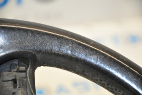 Naked steering wheel VW Passat b7 12-15 USA leather black, no buttons, worn, bumps