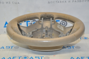 Naked steering wheel Nissan Rogue 14-16 leather beige, scratches