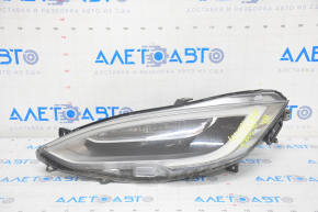 Headlight front left Tesla Model S 16-20 complete, rest, UP-LEVEL, sand, DRL does not work