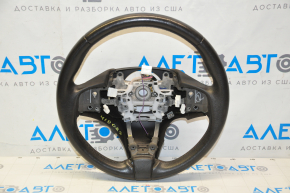 Bare steering wheel Acura MDX 14-16 prerest, black leather, scratches