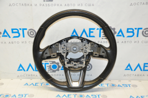 Naked steering wheel Mazda CX-9 16-21 leather black, without heating, with pads, dents, scuffs