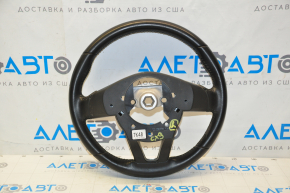 Naked steering wheel Mazda CX-9 16-21 leather black, without heating, with pads, dents, scuffs