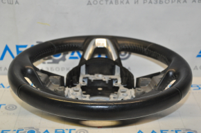 Naked steering wheel Mazda CX-9 16-21 leather black, without heating, with pads, dents, scuffs