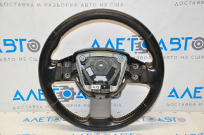 Naked steering wheel for Nissan Murano z50 2007, black leather, scuffs, scratches