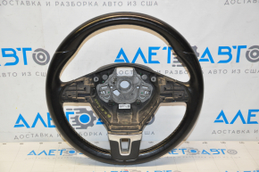 Naked steering wheel VW CC 08-17 black leather, scratches, abrasions, torn