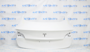 Trunk lid naked Tesla Model 3 21- electric white PPSW