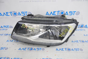 Headlight front left bare VW Tiguan 18-21 halogen, DRL LED, broken housing, for polishing
