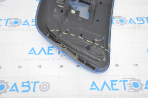 Front cover of charging port nose Nissan Leaf 13-14 under camera, with badge, dented, scratches, crack, badge rubbed off