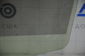 Front left door glass Toyota Prius 30 10-15 scratches, VIN engraving on glass