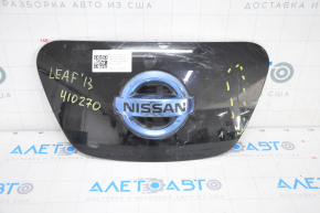 Nissan Leaf 13-17 Front Charging Port Cover Trim with Badge, Crack, Badge Scratched