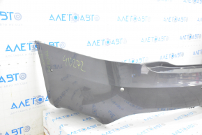 Rear bumper bare Tesla Model S 16-20 rest, for 6 parking sensors, graphite
