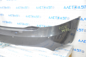 Rear bumper bare Tesla Model S 16-20 rest, for 6 parking sensors, graphite