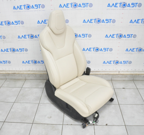 Passenger seat Tesla Model S 16-20 rest, with airbag, electric, beige leather, heated