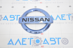 Emblem badge Nissan front Nissan Leaf 11-17 rubbed