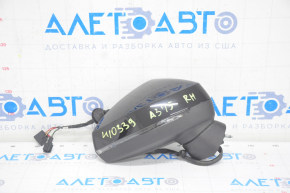 Side mirror right Audi A3 8V 15-20 4d, 5d 6+2 pins, turn signal, heated, black, BSM