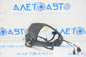 Side mirror right Audi A3 8V 15-20 4d, 5d 6+2 pins, turn signal, heated, black, BSM