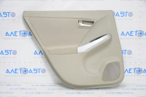Door trim card rear left Toyota Prius 30 10-15 beige, with beige insert cloth, scratches, for dry cleaning, burnt