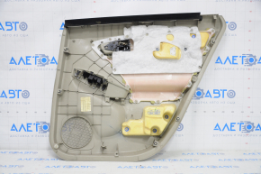 Door trim card rear left Toyota Prius 30 10-15 beige, with beige insert cloth, scratches, for dry cleaning, burnt