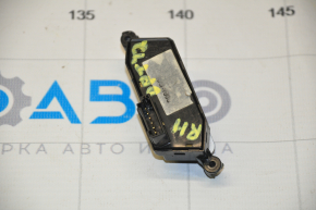 Steering wheel control buttons right lower Kia Optima 11-13 abrasions on chrome, broken fasteners